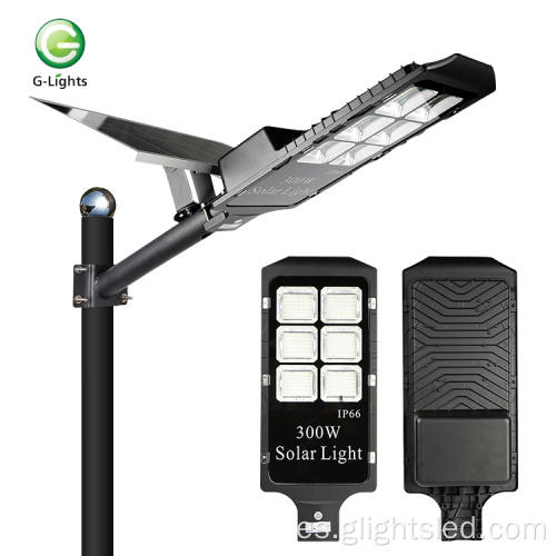 Material de aluminio 100W 300W LED Luz de calle solar